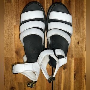 Dr. Martens Blaire Sandals White